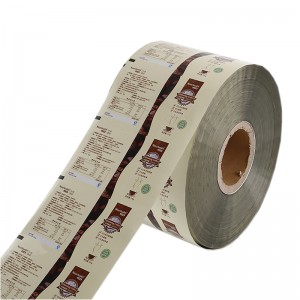 Pellicola per imballaggio caffè in alluminio con stampa personalizzata