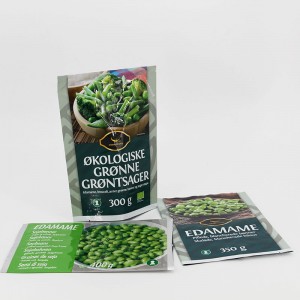 sacchetto d'imballaggio per semi agricoli di semi di ortaggi con sigillo posteriore