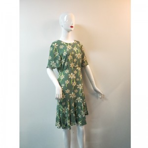 ABITO STAMPA VERDE DONNA TBWD0010M