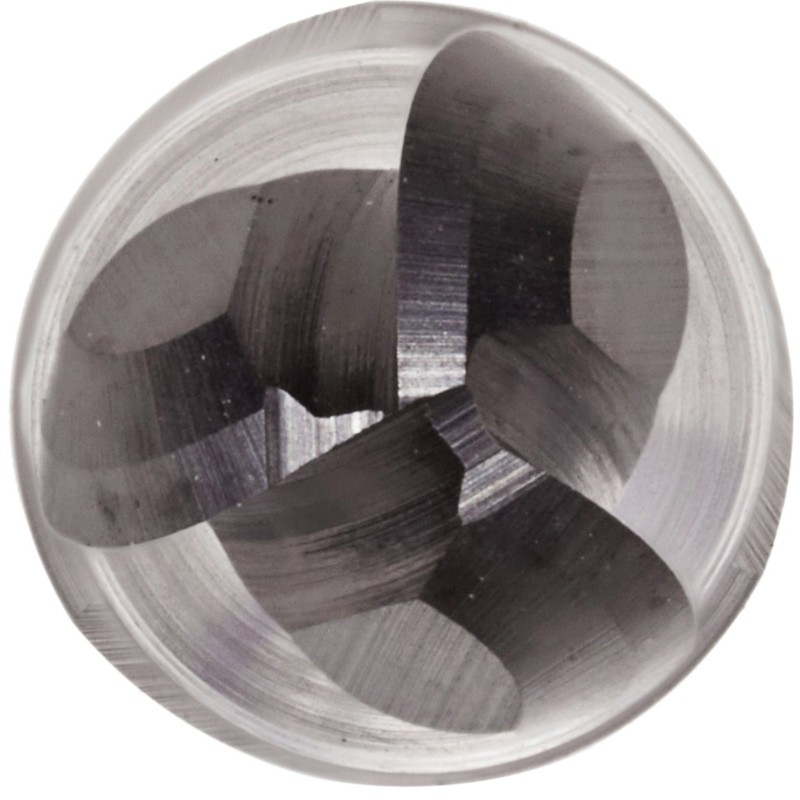 Fresa in metallo duro con micro sfera, finitura monostrato AlTiN, elica 30 gradi, 3 scanalature, lunghezza totale 1,5000 