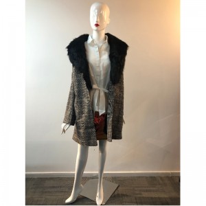 CAPPOTTO IN LANA PLAID DA DONNA RLWW0001
