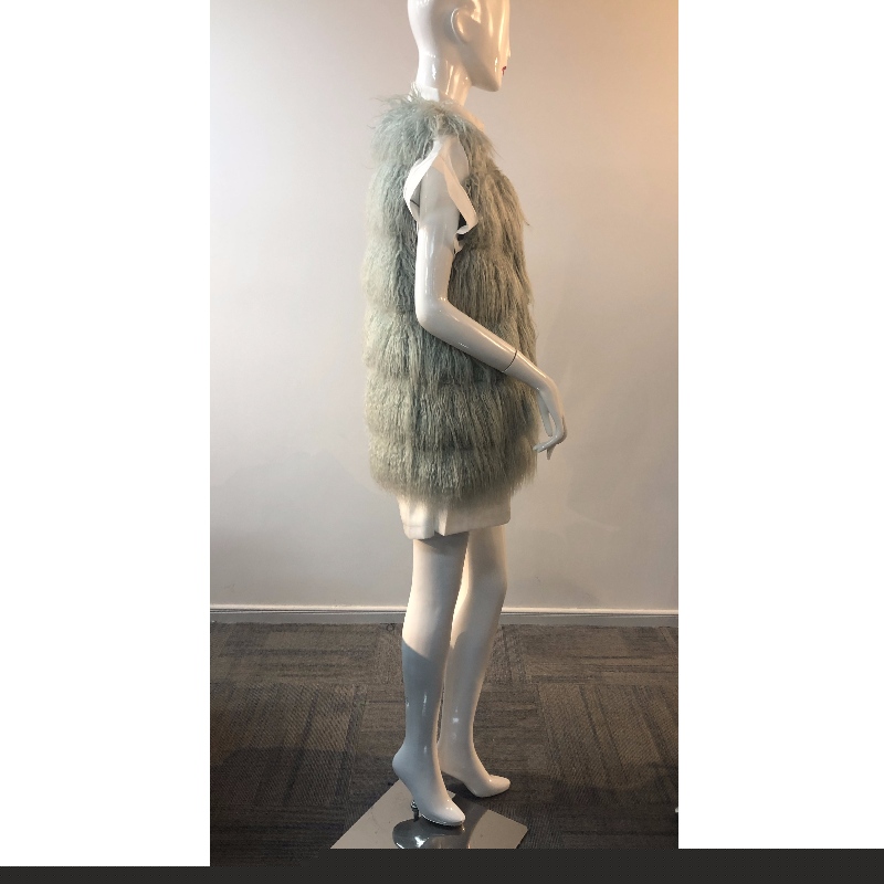 GILET IN PELLICCIA DI SCHIUMA DI MARE DA DONNA RLWF0025