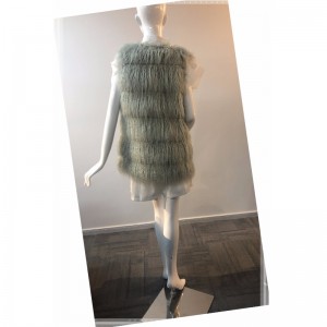 GILET IN PELLICCIA DI SCHIUMA DI MARE DA DONNA RLWF0025