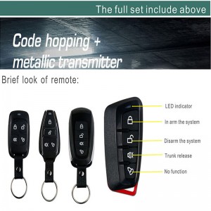 sblocco a chiave unidirezionale del bagagliaio della serratura della porta centrale dell'automobile remota universale