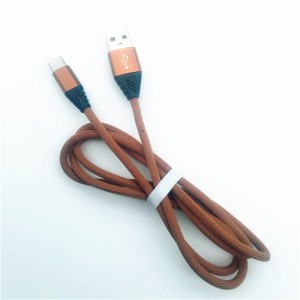 KPS-1004CB TIPO C Cavo in cotone personalizzato da 1 m USB 2.2 ad alta velocità di ricarica tipo c Cavo USB