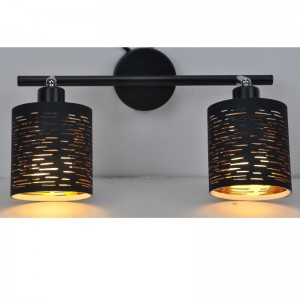 faretto-2LT con paralume in tessuto tagliato a laser