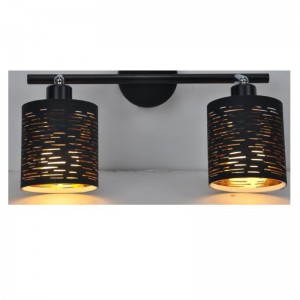 faretto-2LT con paralume in tessuto tagliato a laser