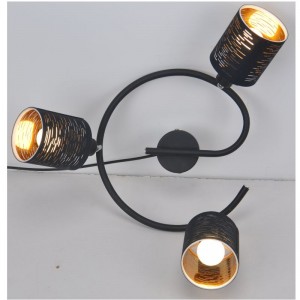 faretto-3LT con paralume in tessuto tagliato a laser