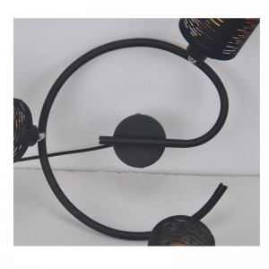 faretto-3LT con paralume in tessuto tagliato a laser