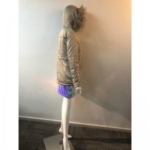 CAPPOTTO CON CAPPUCCIO CHAMPAGNE DONNA RLWPC0059