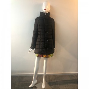 CAPPOTTO ALTO COLLETTO DA DONNA NERO RLWPC0062