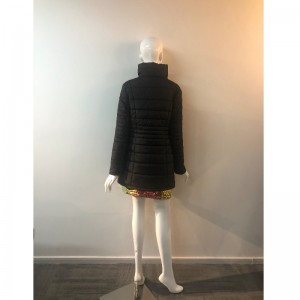 CAPPOTTO ALTO COLLETTO DA DONNA NERO RLWPC0062