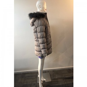 CAPPOTTO CON CAPPUCCIO GRIGIO DONNA RLWPC0070