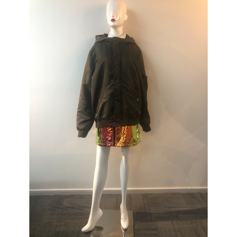 CAPPOTTO CON CAPPUCCIO KHAKI DA DONNA RLWPC0078