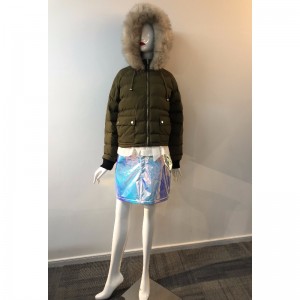 CAPPOTTO CON CAPPUCCIO DA DONNA IN KHAKI RLWPC0085