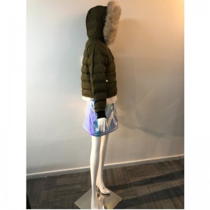 CAPPOTTO CON CAPPUCCIO DA DONNA IN KHAKI RLWPC0085