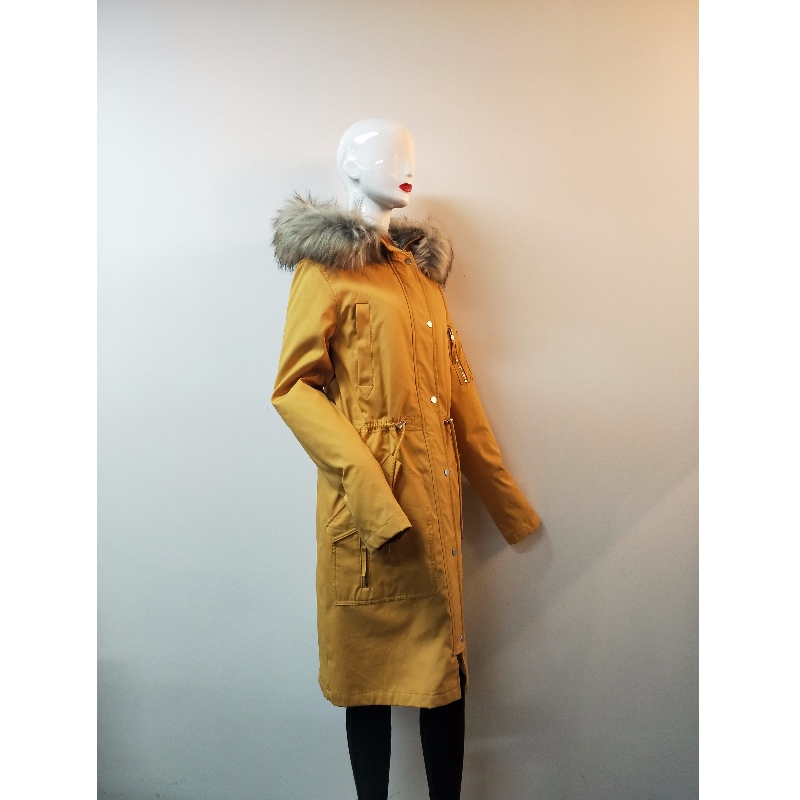 CAPPOTTO LONGLINE GIALLO DONNA RLWPC0091