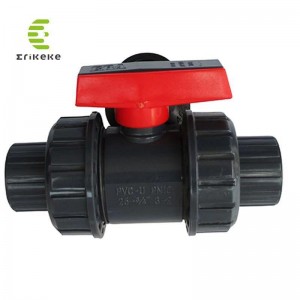 Valvola a sfera a doppia unione in PVC ad alta pressione per acqua potabile