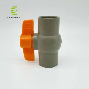 La valvola a sfera in PVC con impugnatura a farfalla ad alta pressione