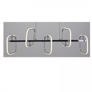 Lampada a sospensione a LED con striscia quadrata in alluminio