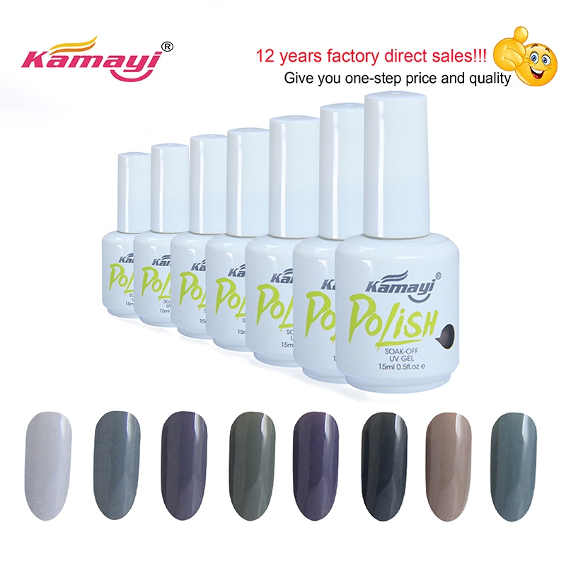 Kamayi Custom Private Label Nail Salon 60 colori smalto per unghie gel acrilico impregnare smalto gel semi permanente Uv per il commercio all'ingrosso