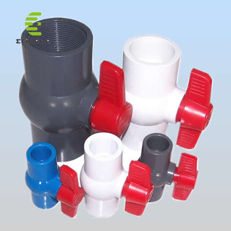 Le valvole a sfera compatte manuali in PVC per acqua potabile