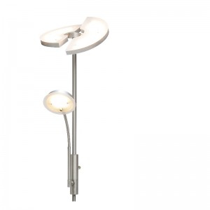 Lampada da terra a LED madre e figlio ad alta tensione con pannello LED semicircolare