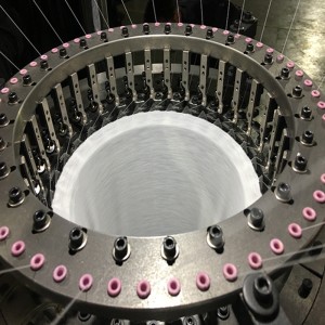 macchina per maglieria circolare senza cuciture di piccole dimensioni