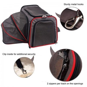 Linea aerea Borsa del vettore di animali omologata