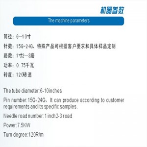 Macchina elettrica a maglia circolare di piccolo diametro