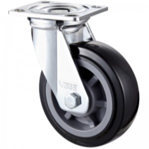 Heavy Duty - alloggiamento placcato con ruota TPE nera