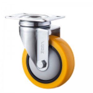 Medi Duty - Case cromate con ruota di TPE arancione