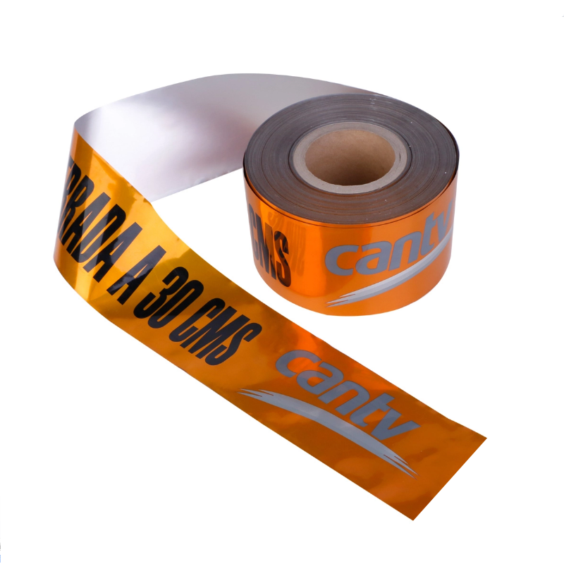 Avvertimento Tape per cavo sotterraneo Rilevabile alluminio Foil PE Avvertimento