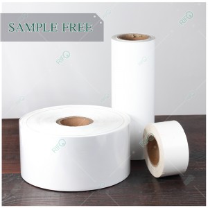 Etichette in PET ad alta resistenza al calore, carta per adesivi con codice QR personalizzato, nastro stampabile e stampabile flessibile