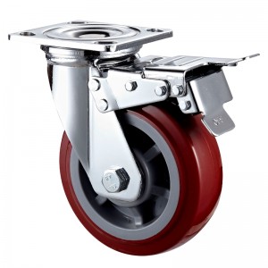 Heavy Duty: alloggiamento cromato con ruota in TPE nero1