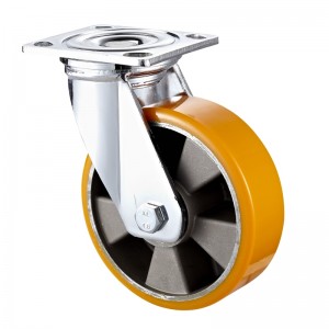 Heavy Duty: alloggiamento cromato con ruota in TPE nero2