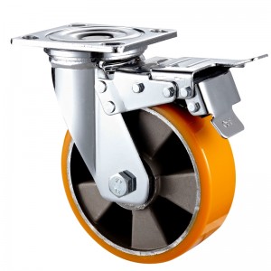 Heavy Duty: alloggiamento cromato con ruota in TPE nero2