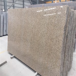 G682 lastra di granito giallo ruggine nebbioso