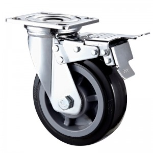 Heavy Duty: alloggiamento cromato con ruota in TPE nero8