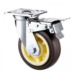 Heavy Duty: alloggiamento cromato con ruota in TPE nero10