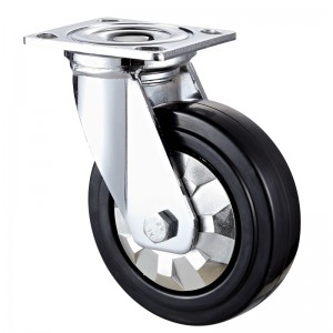 Heavy Duty: alloggiamento cromato con ruota in TPE nero12