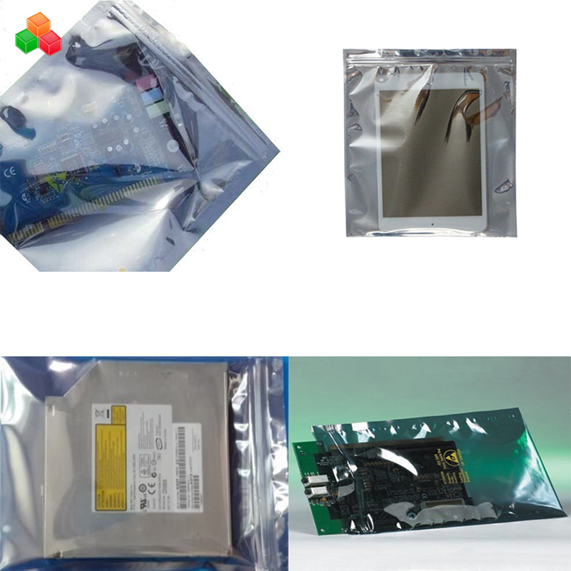 borsa di protezione antistatica del sacchetto di plastica antistatico della chiusura lampo del PE di plastica impermeabile impermeabile richiudibile all'ingrosso per l'imballaggio di elettronica