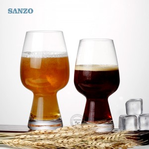 Vetro di birra di pubblicità di Sanzo con il vetro di birra di Pepsi di incisione su misura logo inciso birra della maniglia
