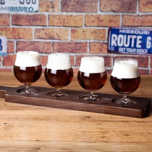 Set di bicchieri da birra Sanzo da 6 pezzi Bicchiere da birra pallido personalizzabile