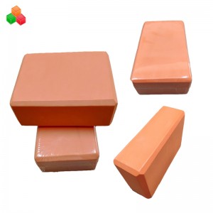 Rifornimento della fabbrica blocchi di memoria di alta qualità eva in rilievo logo OEM yoga esercizio blocco eco stampa schiuma per allenamento sanitario