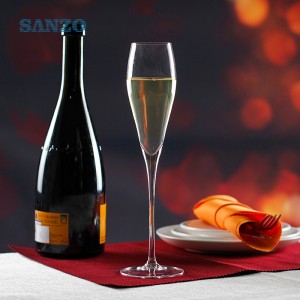 Flute di champagne in plastica soffiate a mano su misura in vetro soffiato champagne SANZO