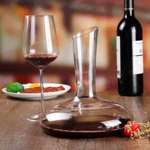 SANZO Decanter per vino in vetro soffiato \/ cristallo lavorato a mano di alta qualità per uso domestico