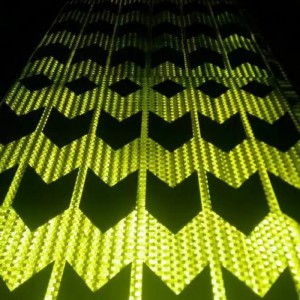 segnale di avvertimento di plastica riflettente di attenzione riflettente bianca rossa rossa di sicurezza stradale di progettazione su ordinazione di alta qualità