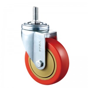 Medium Duty: alloggiamento cromato con ruota in TPE arancione16