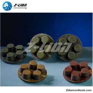 ZL-16Q Dischi lucidanti diamantati in resina da 2 pollici per calcestruzzo